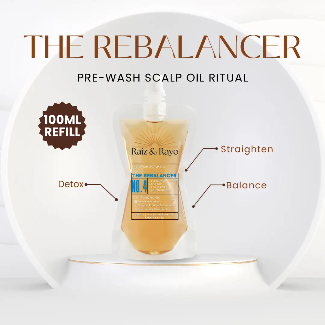 Raíz & Rayo (REFILL) Collection | Organic Pre-Wash Scalp Oil | 100ml / 3.4oz Raiz & Rayo