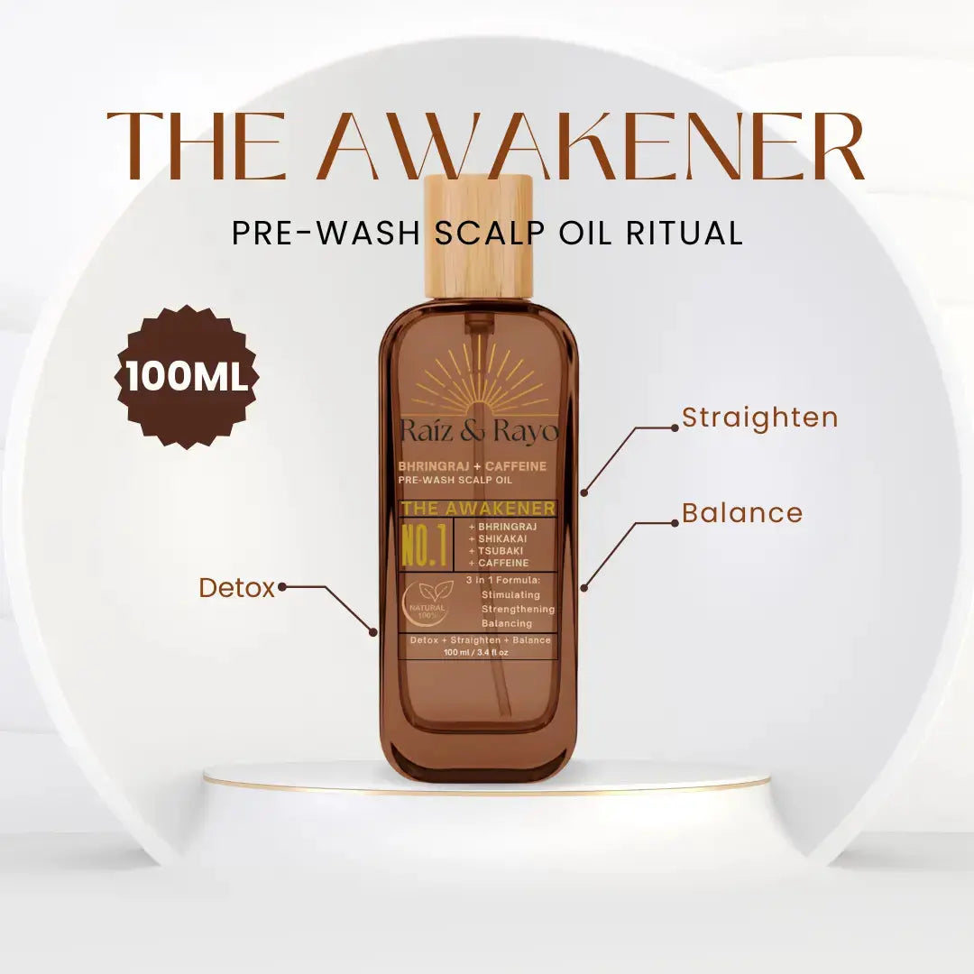 Raíz & Rayo 100ml Collection | Pre-Wash Scalp Oil | 100ml / 3.4oz Raiz & Rayo