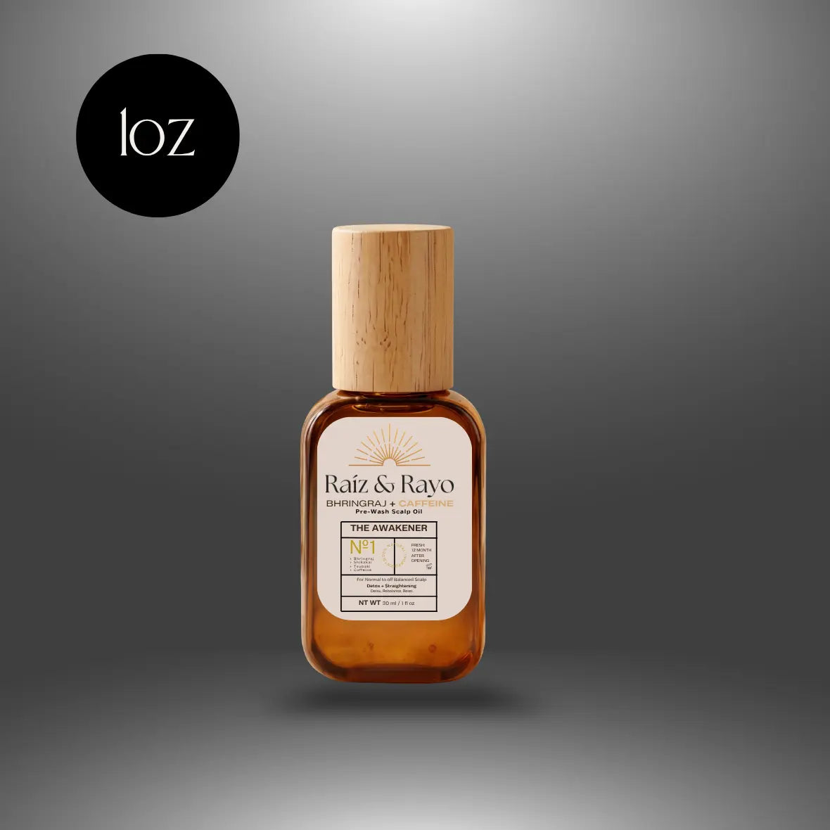Raíz & Rayo No.1 The Awakener | Organic Pre-Wash Scalp Oil Raiz & Rayo