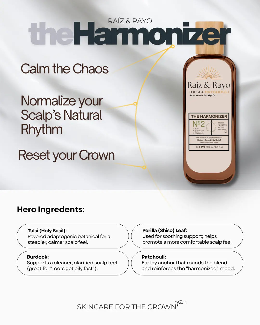 Raíz & Rayo Trio Sample/travel-Set collection | Organic Pre-Wash Scalp Oil Set | 30ml/1oz Raiz & Rayo