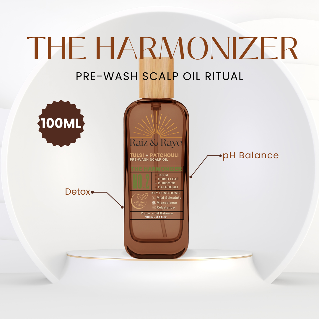Raíz & Rayo No.2 The Harmonizer | Organic Pre-Wash Scalp Oil | 100ml / 3.4oz