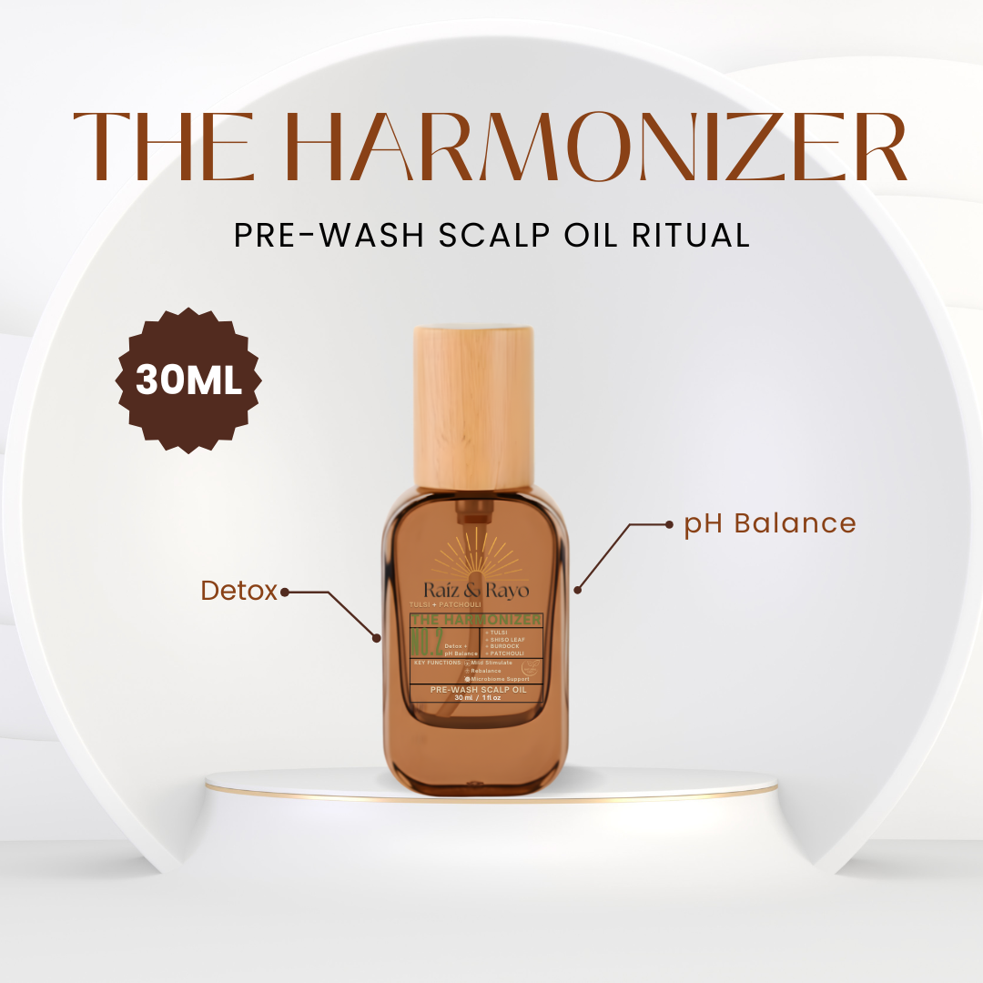 Raíz & Rayo "The Growth Ritual Trio" Sample-Set | Organic Pre-Wash Scalp Oil Set | 30ml/1oz Raiz & Rayo