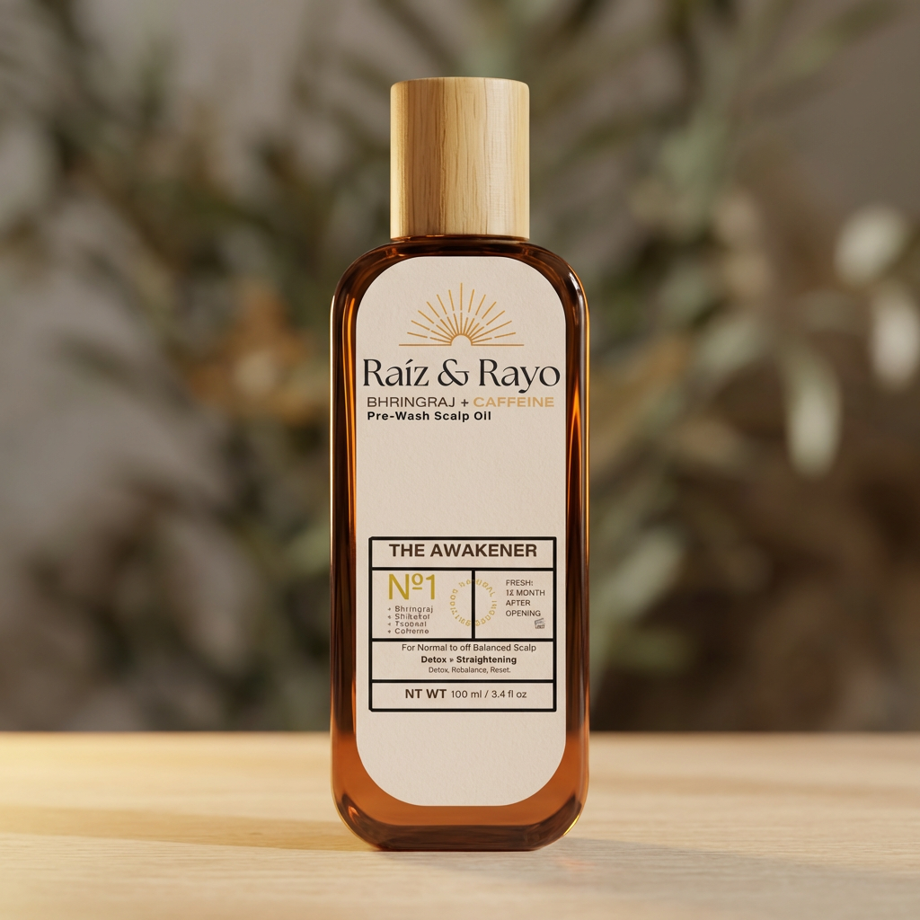 Raíz & Rayo No.1 The Awakener | Organic Pre-Wash Scalp Oil Raiz & Rayo