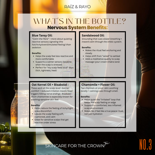 Cargar la imagen 1 en la vista de la galería. Raíz & Rayo No.3 Peacekeeper (REFILL) | Organic Pre-Wash Scalp Oil | 100ml / 3.4oz Raiz & Rayo