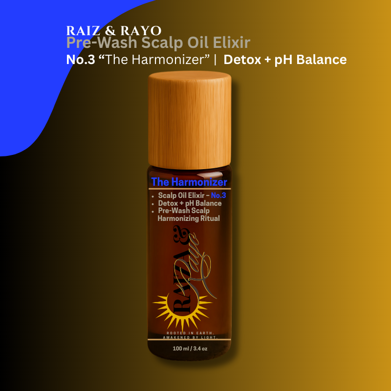 Scalp pH Balancing Oil 4oz| Raíz & Rayo No.3 – The Harmonizer