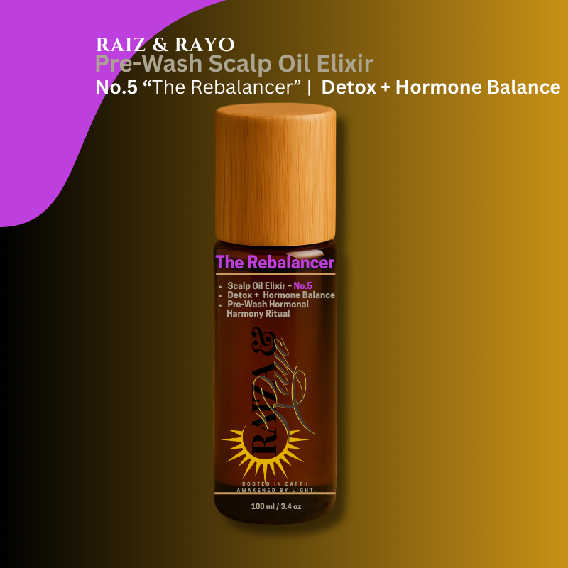 Eco-Friendly Hormone Balance Scalp Oil Refill | Raíz & Rayo No.5 The Rebalancer 100ml
