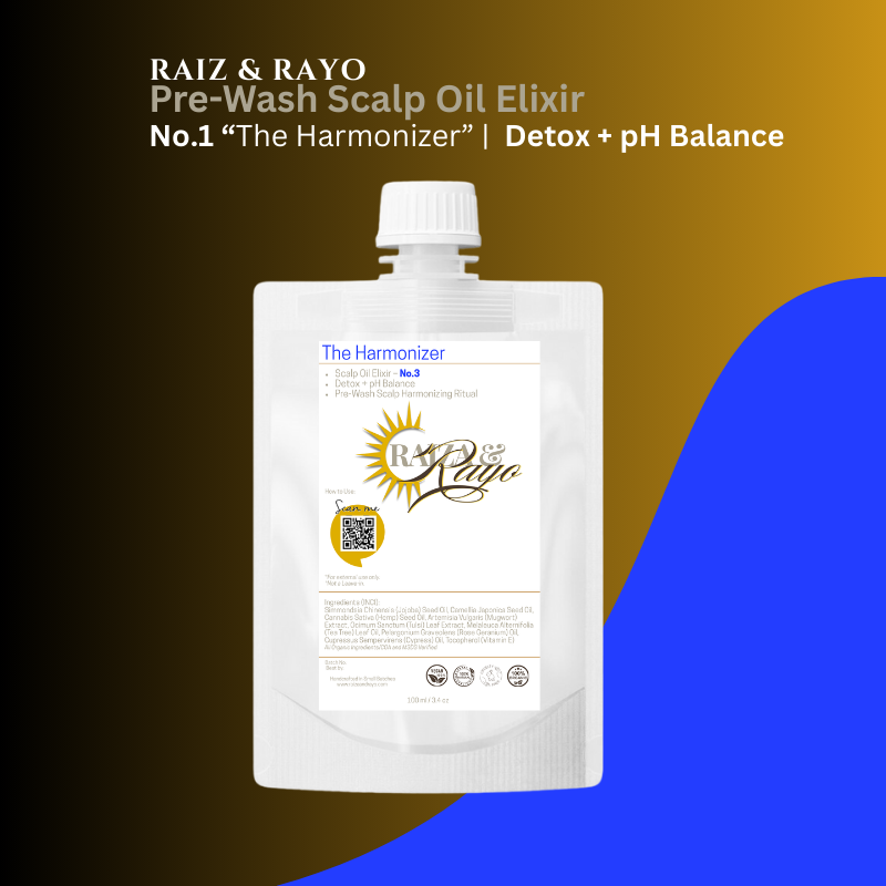 Scalp pH Balancing Oil 4oz| Raíz & Rayo No.3 – The Harmonizer