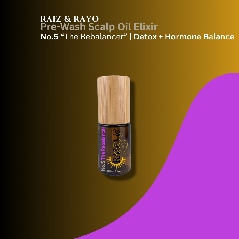 Hormone Balance Scalp Oil 4oz | Raíz & Rayo No.5 – The Rebalancer