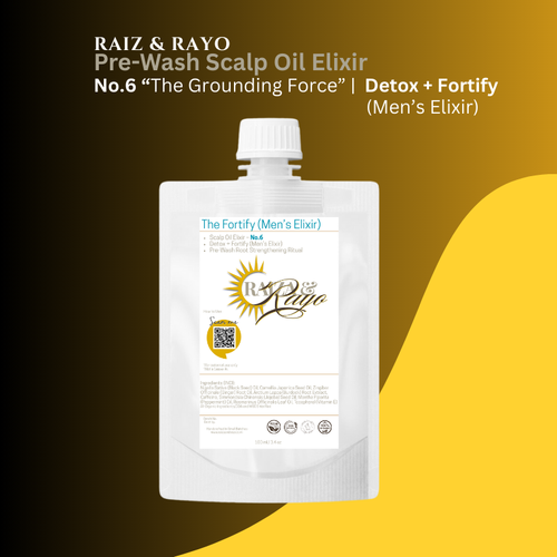 Eco-Friendly Men's Stabilizer Scalp Oil Refill | Raíz & Rayo No.6 The Grounding Force 100ml