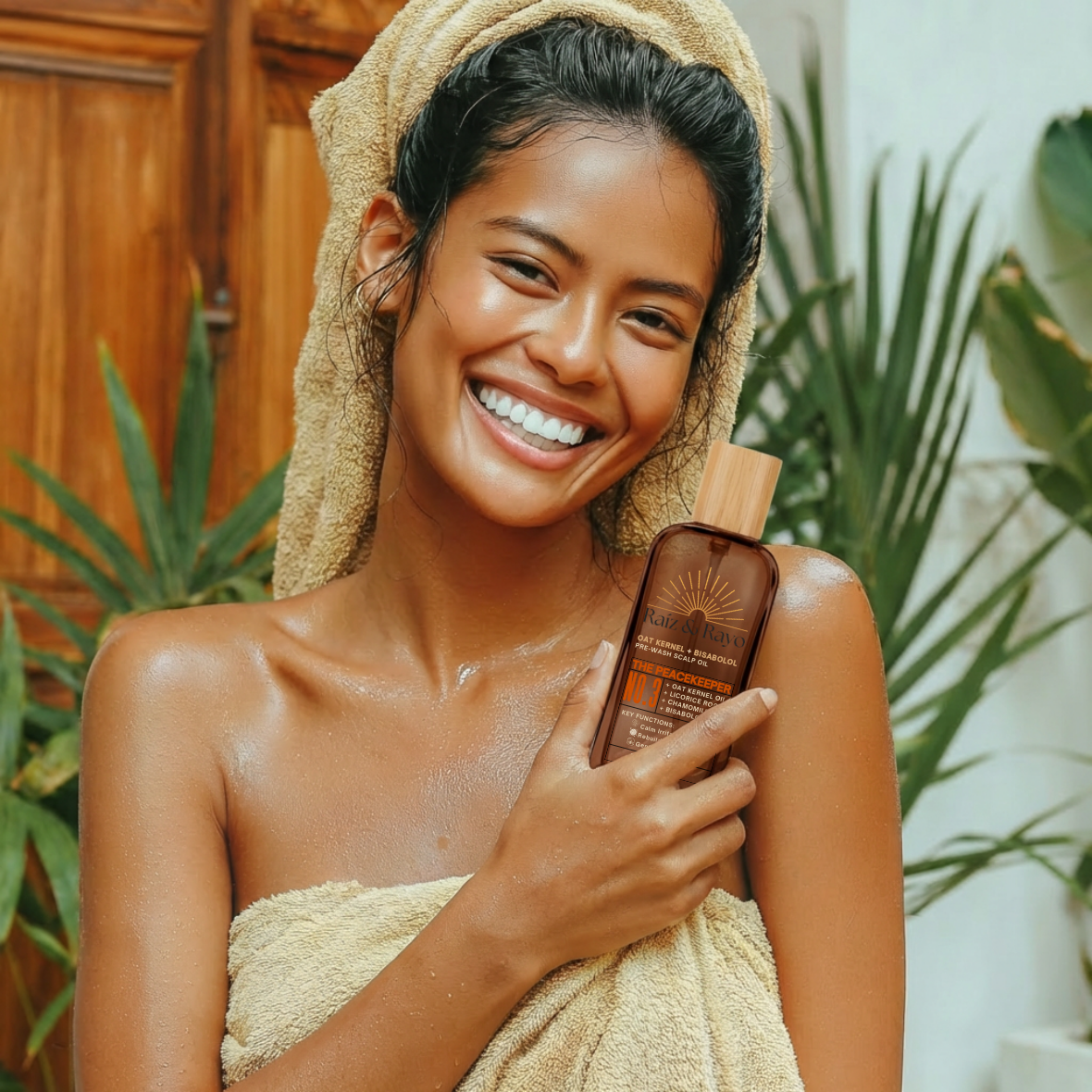 Aceite estimulante orgánico para el cuero cabelludo de 120 ml | Raíz &amp; Rayo No.1 – El Despertador